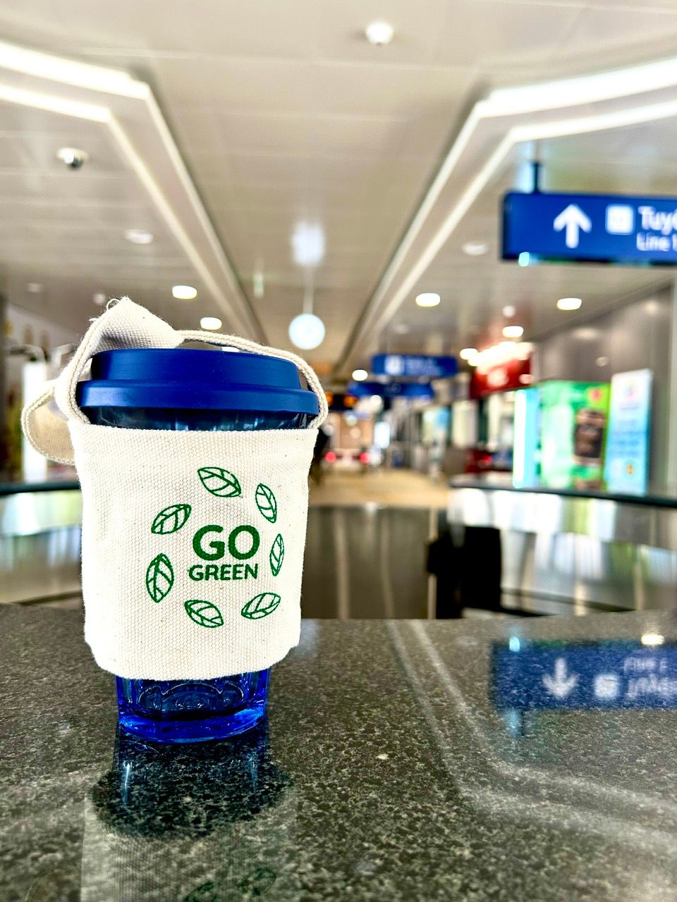 Combo ly take away Picardie xanh Marine 360ml