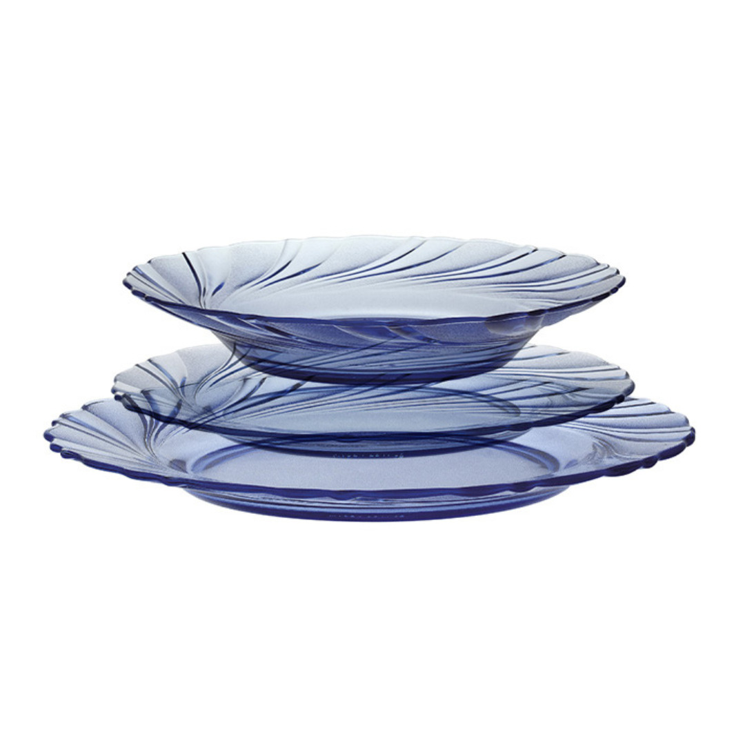 Bộ 3 dĩa 3 size Beau Rivage Xanh Marine